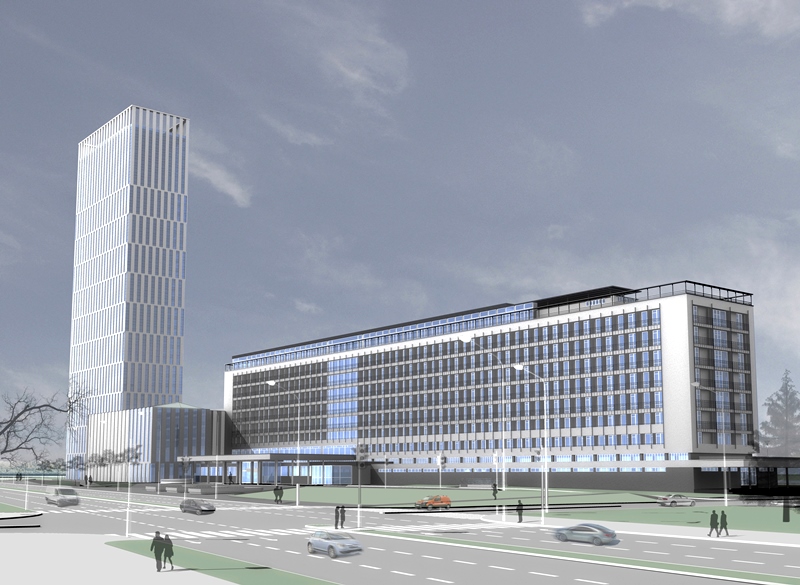 Hotel Jugoslavija reconstruction rendering