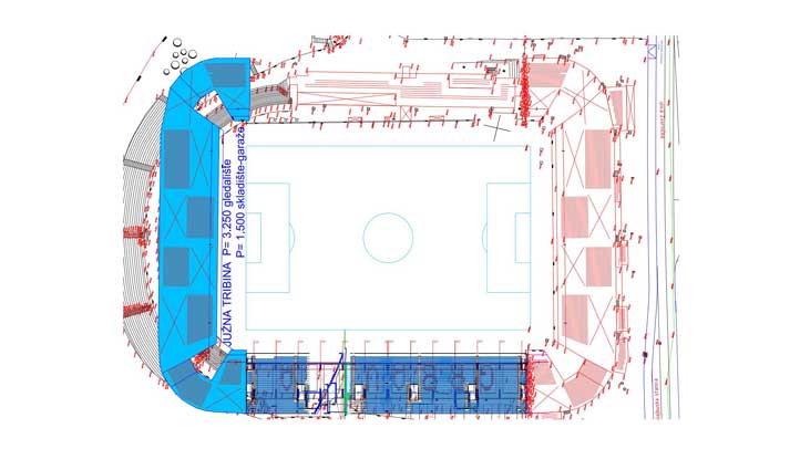 grbavica juzna tribina novi plan visual